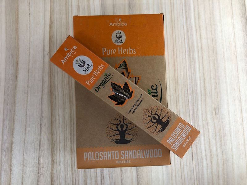 Incienso Palo Santo Sándalo Orgánico Sga